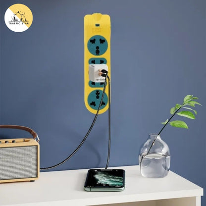 PCL brand Extension plug, 5-socket power plug, no wire, hard to break, durable