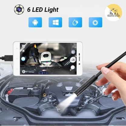 7mm Android Endoscope Camera Mini Micro, USB, Type C Waterproof LED Inspection Camera