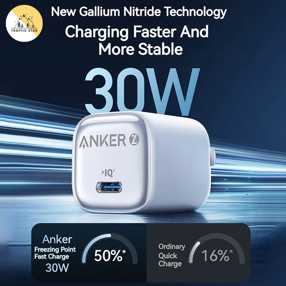 Anker Zolo Charger Type C PIQ 3.0 Foldable PPS Fast Charger (30W)