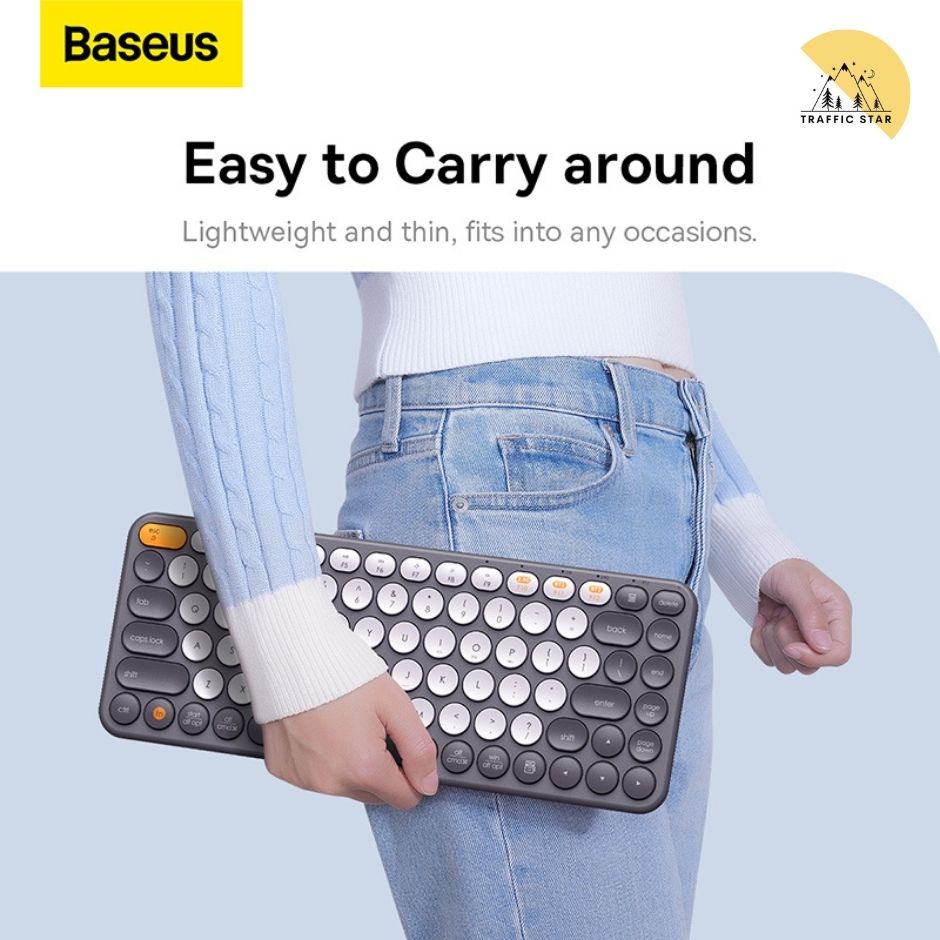 Baseus K01A Bluetooth + 2.4G Wireless Silent Keyboard 84 keys