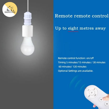 60W E27 Wireless Remote Control Smart Timer Switch 110V 220V Multi-switch Lamp Light