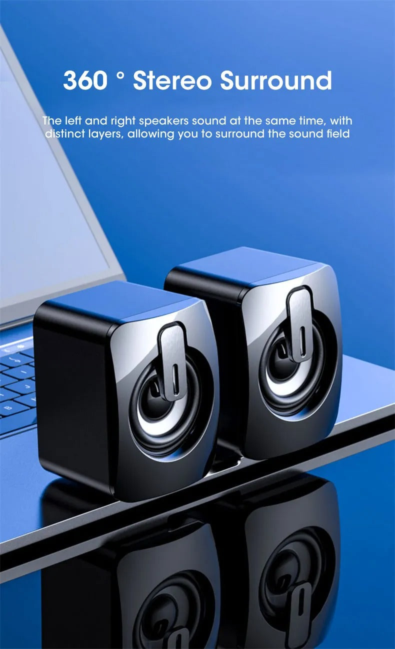 Niye Speakers Notebook speakers, clear sound and strong bass, fashion trend, USB direct power supply, easy to connect