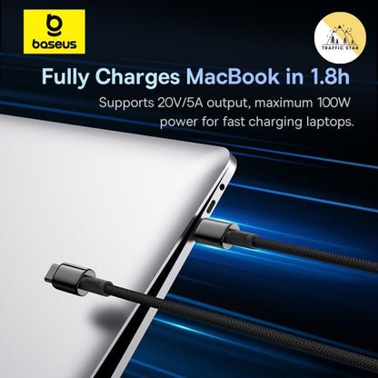 Baseus Tungsten Gold Fast Charging Data Cable 100W