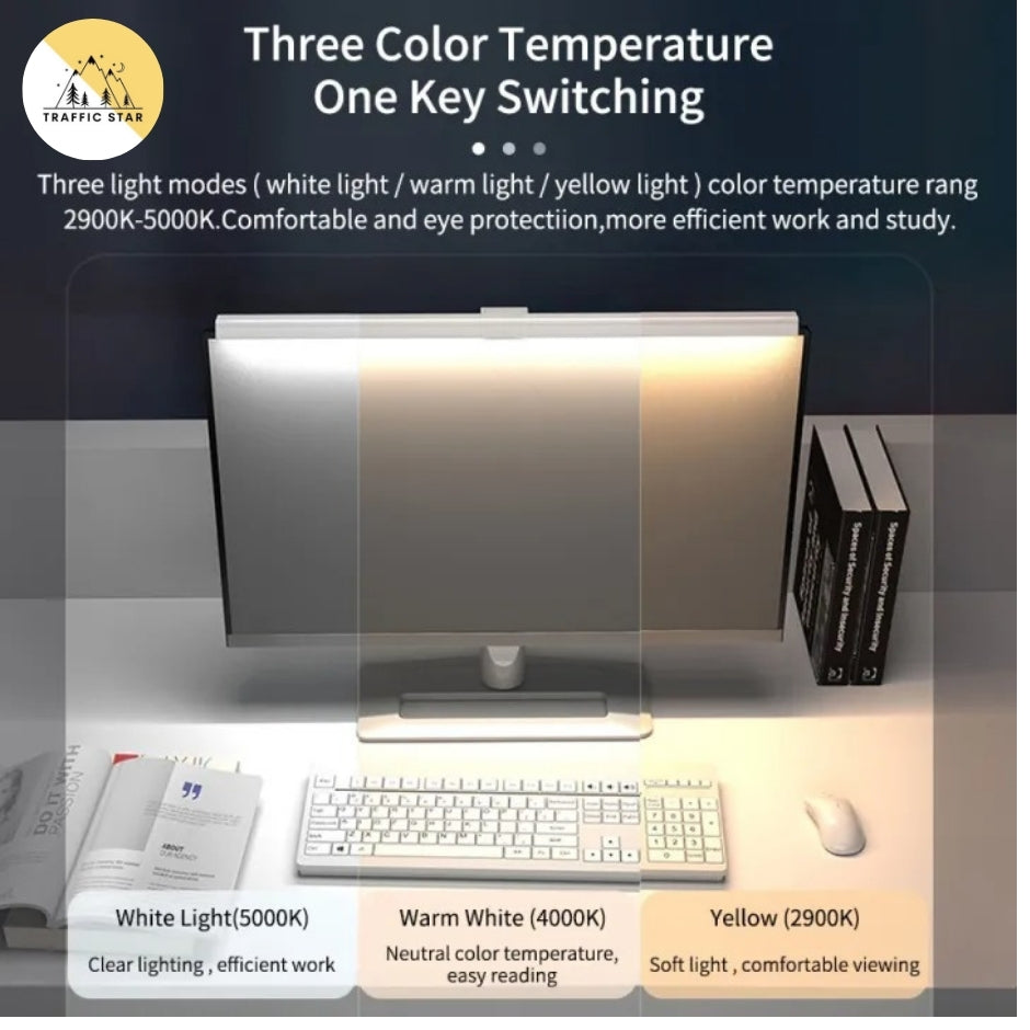 50cm Computer Monitor Light Bar Screen Hanging Lights Stepless Dimming USB Desk Lamp For Study Reading Light Table Monitor Lamp