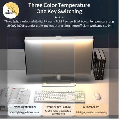 50cm Computer Monitor Light Bar Screen Hanging Lights Stepless Dimming USB Desk Lamp For Study Reading Light Table Monitor Lamp