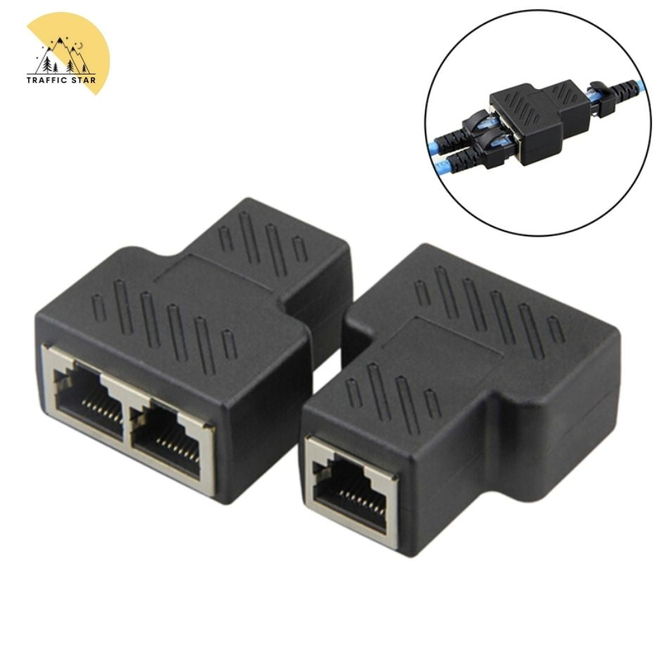 LAN 1 to 2 Ethernet Network Cable, RJ45 splitter plug connector