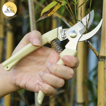 Stainless Steel Cutter, Multi-functional Garden Cutter with Curved and Straight Blades
