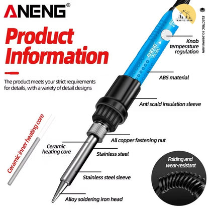 Aneng Electric Soldering Iron SL104 110V/220V, Adjustable Temperature Welding Pen