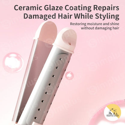 Simplus 2 In 1 Mini Hair Curler/Hair Straightener