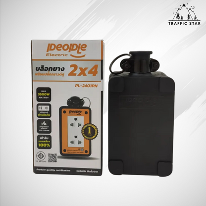 People Electric 3500W Plug block, size 2x4 with ground plug (without cable)