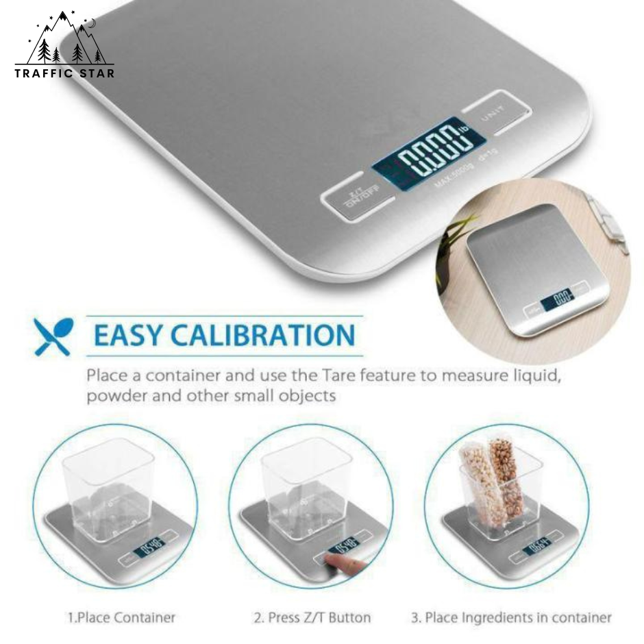 Portable Digital Scale lb, oz, g, kg, ml