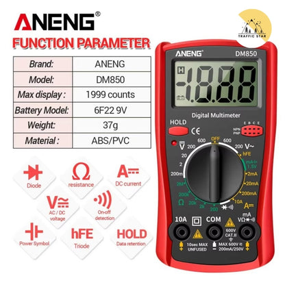 Aneng DM850 Digital Multimeter AC/DC Voltage Tester