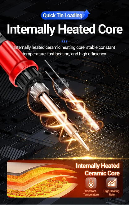 ANENG SL105 Digital Soldering Iron 110V 240V Electric Fast Welding Equipment US/EU Plug SOLDER Iron Heating Repair Tool