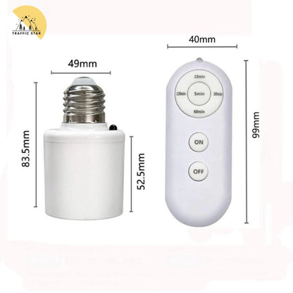 60W E27 Wireless Remote Control Smart Timer Switch 110V 220V Multi-switch Lamp Light
