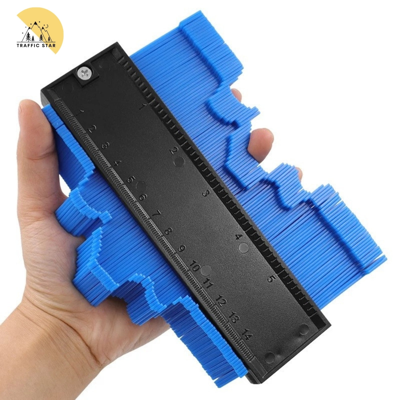 Compact 5-Inch Profile Gauge Tool for Precise Shape Matching