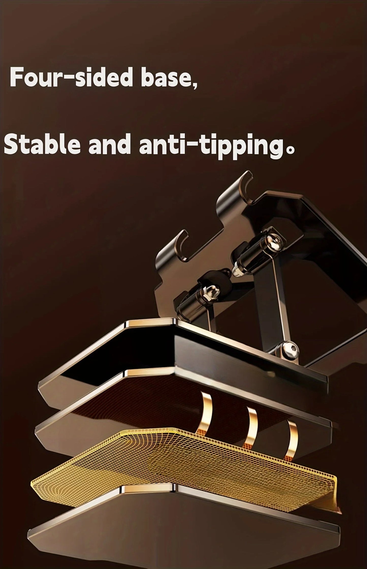 360° Rotating Metal Tablet Stand Universal Adjustable Lift Folding Non-slip