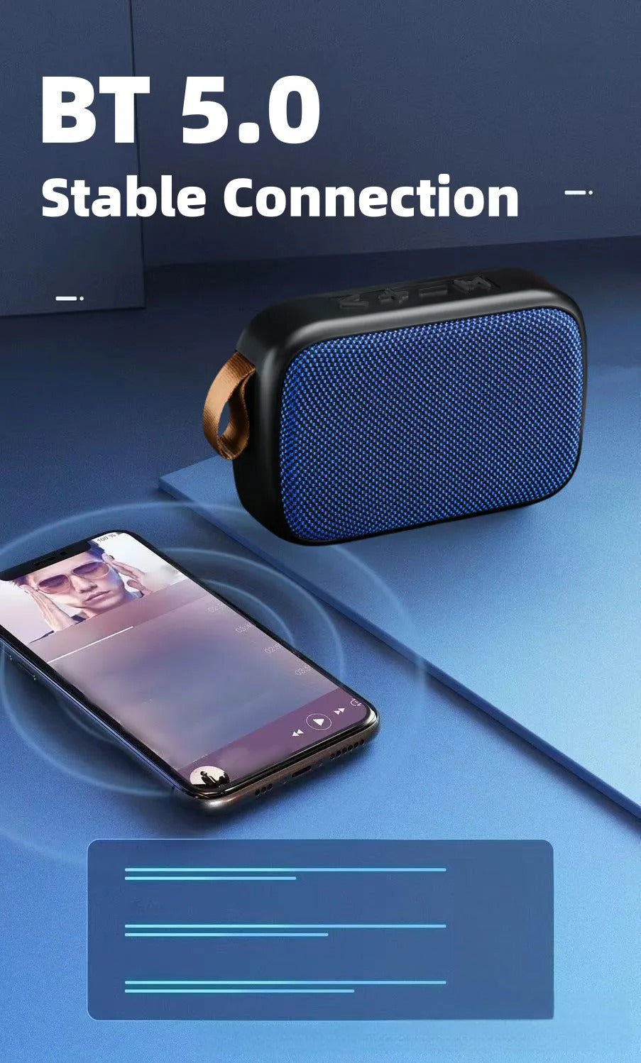 Portable Wireless Bluetooth Speaker FM Radio Mini Bluetooth Music Box Subwoofer Music Player Hifi Bass