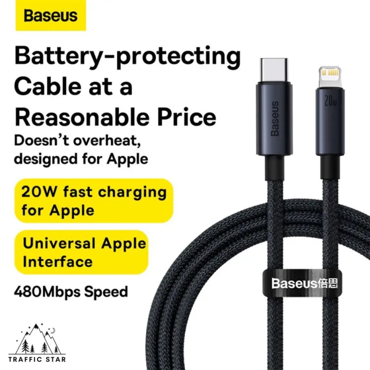 Baseus PD20W Type-C to Lightning Fast Charging Cable