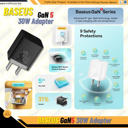 Baseus Mini GaN5 30W Adapter Fast Charger Type C