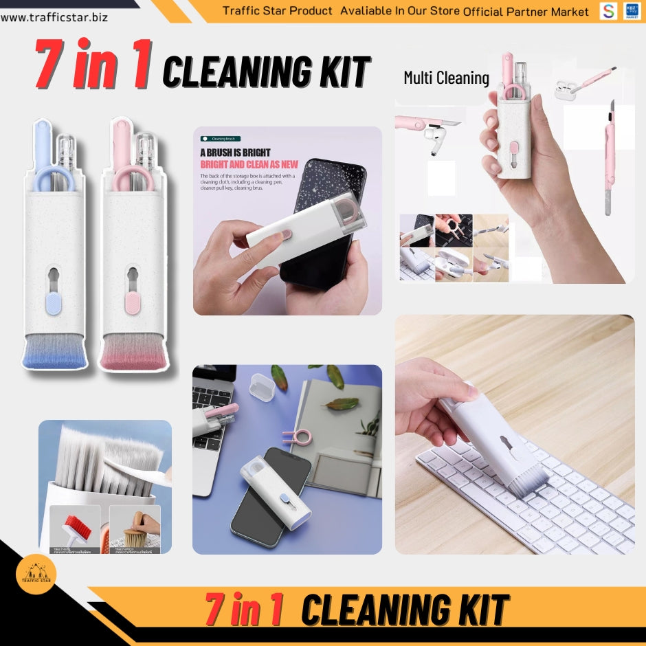 7-in-1 Multipurpose cleaning pen portable cleaning kit