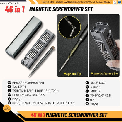 46in1 Precision Magnetic Screwdriver Set