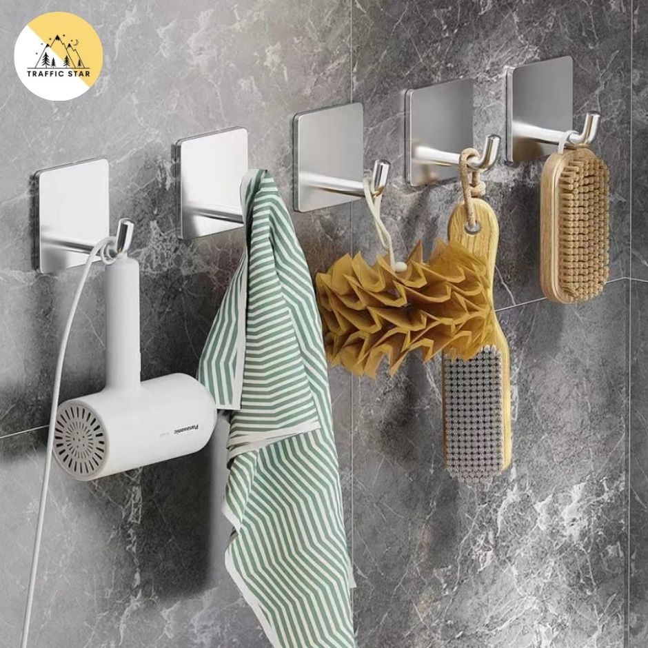 Stainless Steel Wall Mount Hanger Good Quality 3pcs/pack