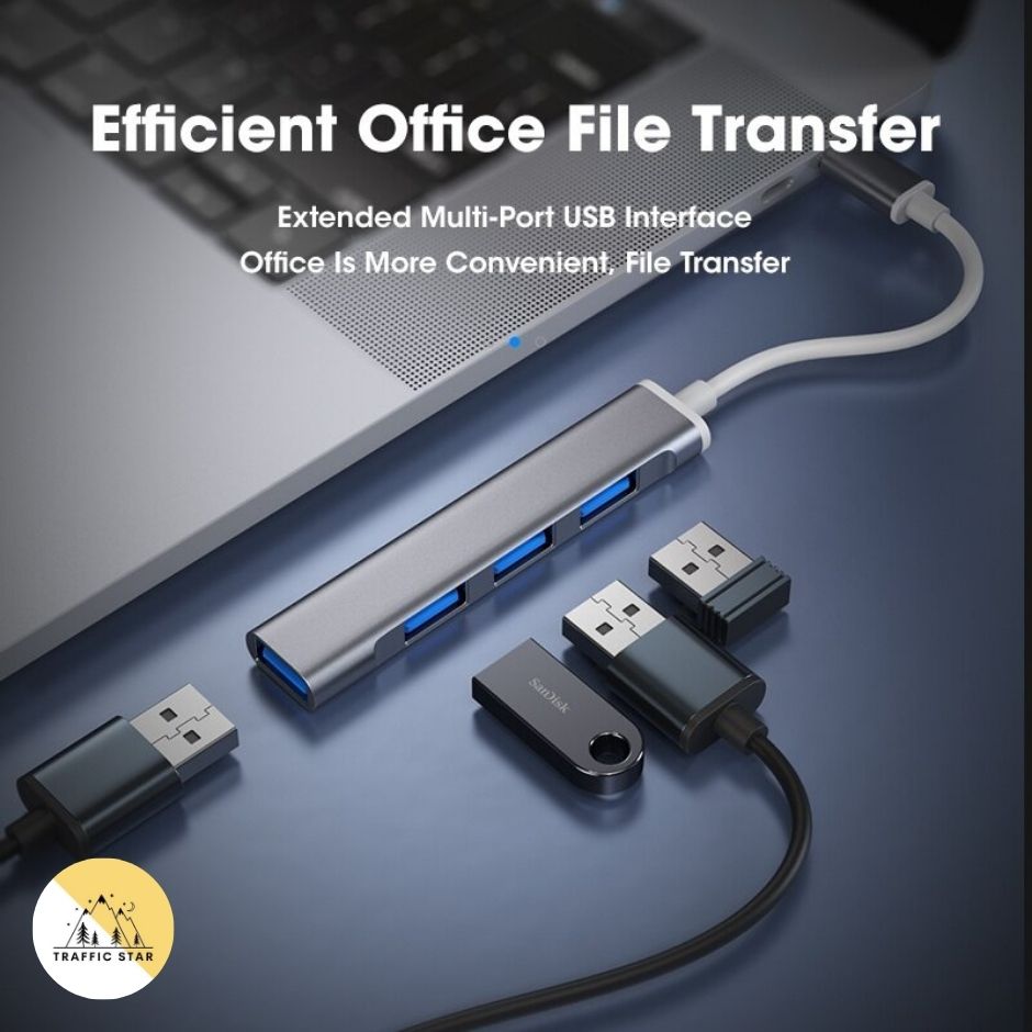4 Port USB 2.0 Hub Type-C, USB Interface