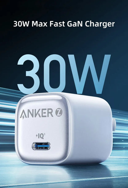 Anker Zolo Charger Type C PIQ 3.0 Foldable PPS Fast Charger (30W)