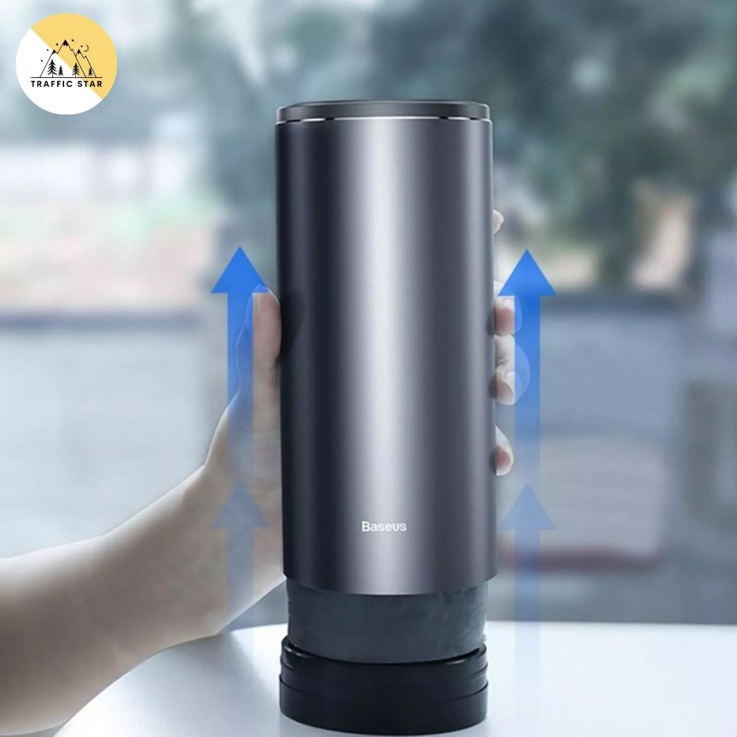 Baseus Car Trash Can Mini Desktop Storage Box Dust Bin Holder 500ml Large Capacity