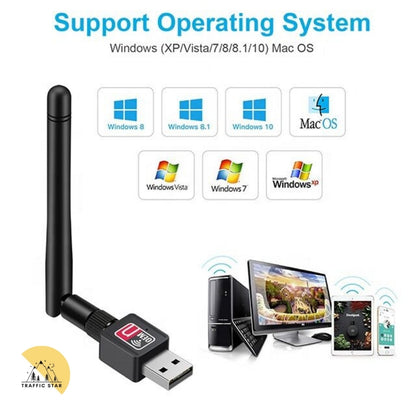 Wireless USB Wifi Adapter 2.4GHz 300Mbps