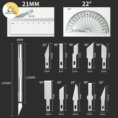 13 pcs Metal Craving Cutting Pen Hand Tool DIY Precision Repair Tool