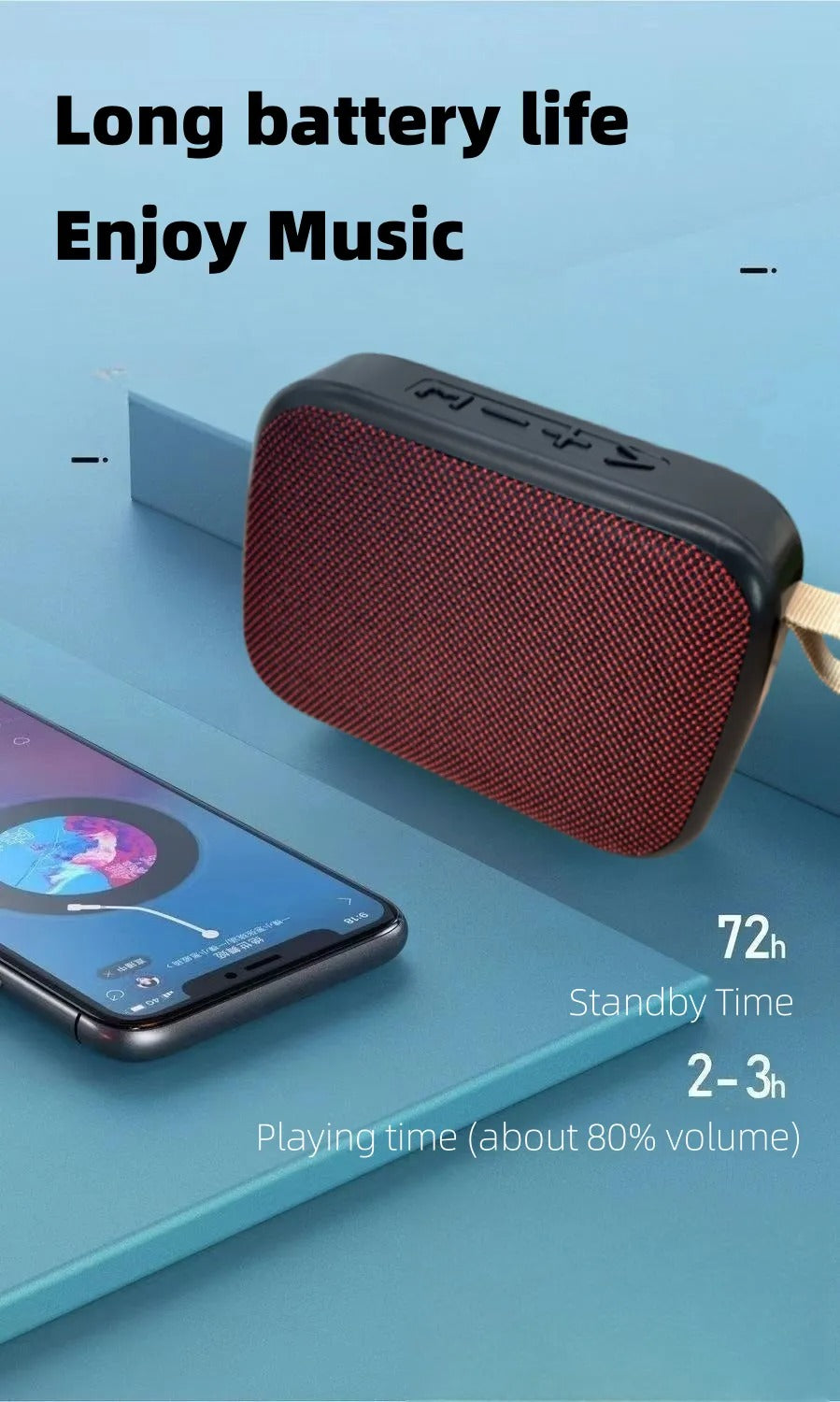 Portable Wireless Bluetooth Speaker FM Radio Mini Bluetooth Music Box Subwoofer Music Player Hifi Bass