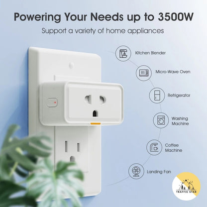 Tuya Wireless WIFI Smart Plug 16A US/VN Socket Timing Power Monitor APP Remote Control Work with SmartLife Alexa GoogleHome