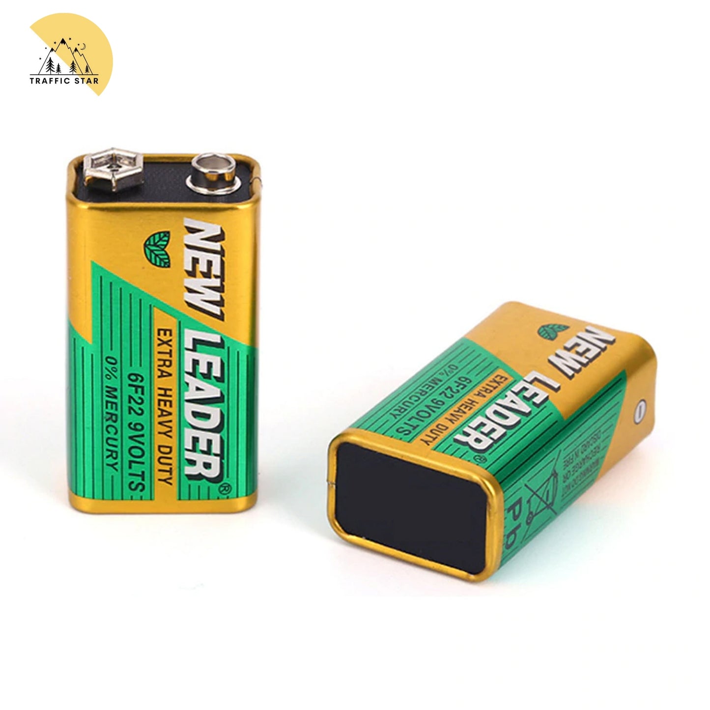 New Leader 6F22 9V Extra Heavy Duty 0% Mercury Non Rechargeable Battery