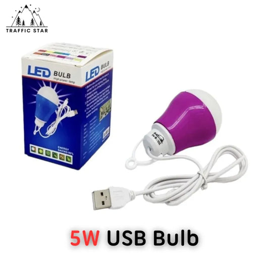 5W USB Bulb with USB Cable ( USB ဖြင့်ထွန်းရသောမီးလုံး)