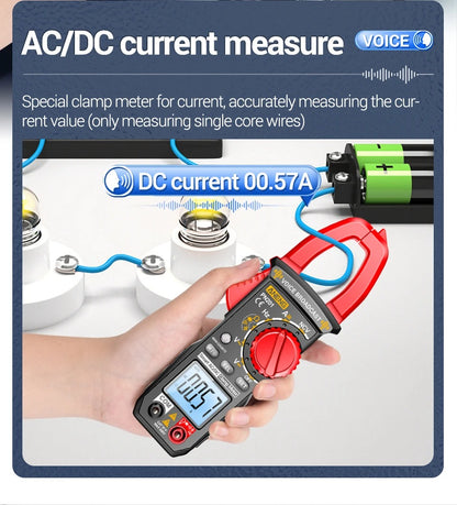 NENG PN201 Digital Clamp Meters Multimeter 4000 Counts DC/AC Current Voltage Tester Multimeter NCV Ohm Capacitance Test Tool