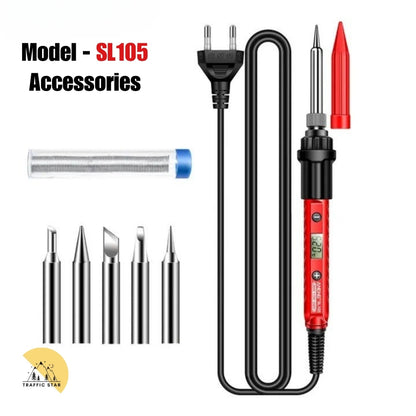 ANENG SL105 Digital Soldering Iron 110V 240V Electric Fast Welding Equipment US/EU Plug SOLDER Iron Heating Repair Tool