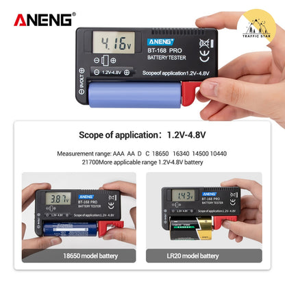 Battery Tester BT-168 Pro Digital Display Battery Meter 1.2-4.8V