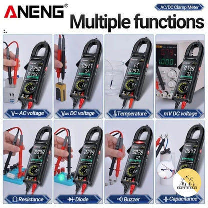 ANENG ST213 VA Clamp Meter Color Display Reverse Multimeter CAT III 6000 Counts True RMS Tester DC/AC Voltage Current Meter