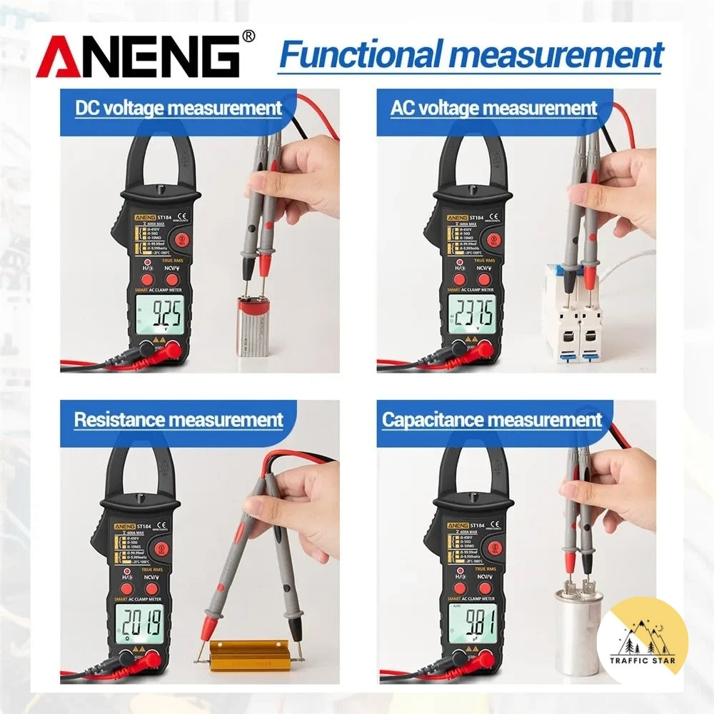 ANENG ST184 6000 Counts Professional Digital Multimeter True RMS AC/DC Voltage Tester AC Current Hz Capacitance Ohm