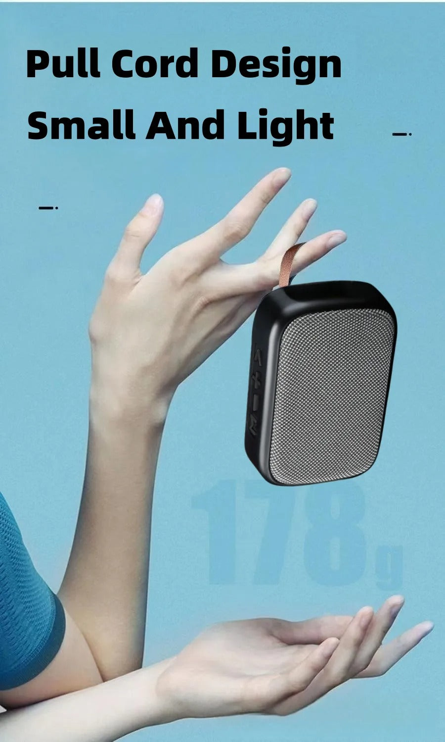 Portable Wireless Bluetooth Speaker FM Radio Mini Bluetooth Music Box Subwoofer Music Player Hifi Bass