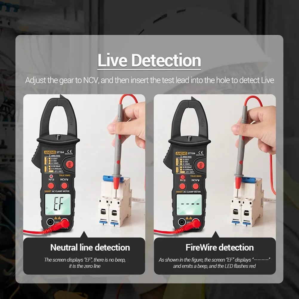 ANENG ST184 6000 Counts Professional Digital Multimeter True RMS AC/DC Voltage Tester AC Current Hz Capacitance Ohm