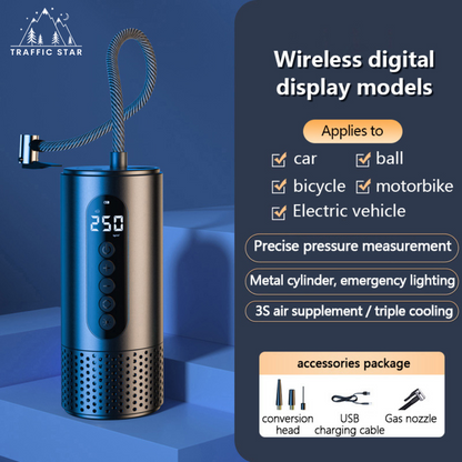 Wireless Mini Portable Car Air Pump Car Air Compressor 12V 150PSI