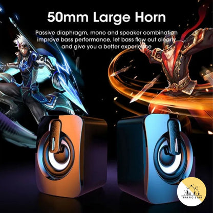Niye Speakers Notebook speakers, clear sound and strong bass, fashion trend, USB direct power supply, easy to connect
