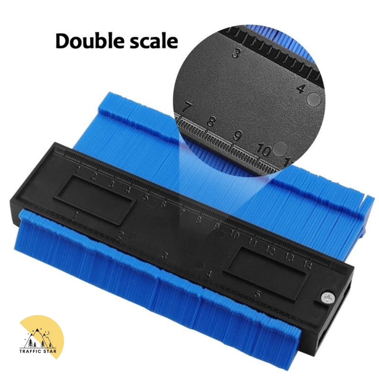 Compact 5-Inch Profile Gauge Tool for Precise Shape Matching