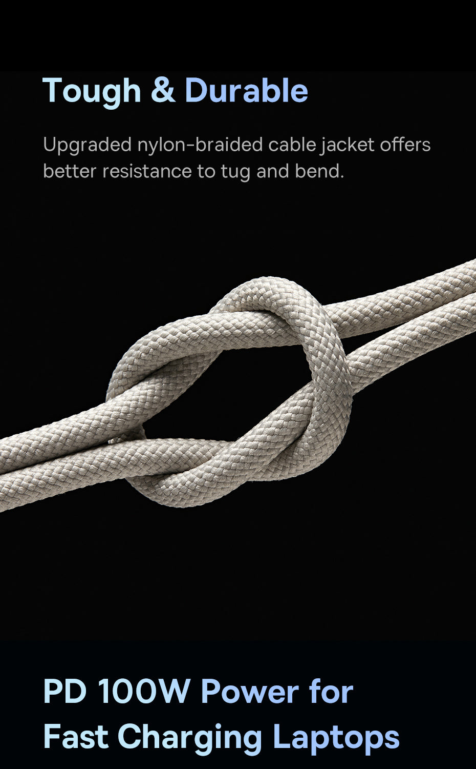 Baseus Tungsten Gold Fast Charging Data Cable 100W