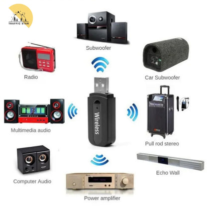 3.5mm Wireless Stereo Bluetooth Adapter for Computer Speaker Smartphone Audio Transmitter Bluetooth 5.0 USB Adapter
