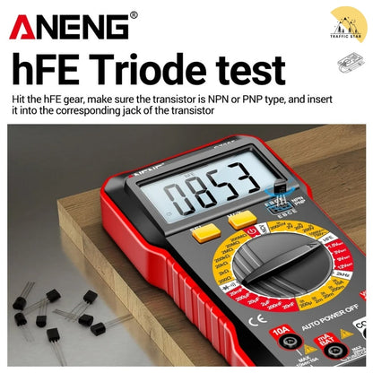ANENG SZ305 Professional Multimeter 1999 Counts AC/DC Voltage Tester Ammeter Capacitor hFE Triode Hz Detector Electrician Tools