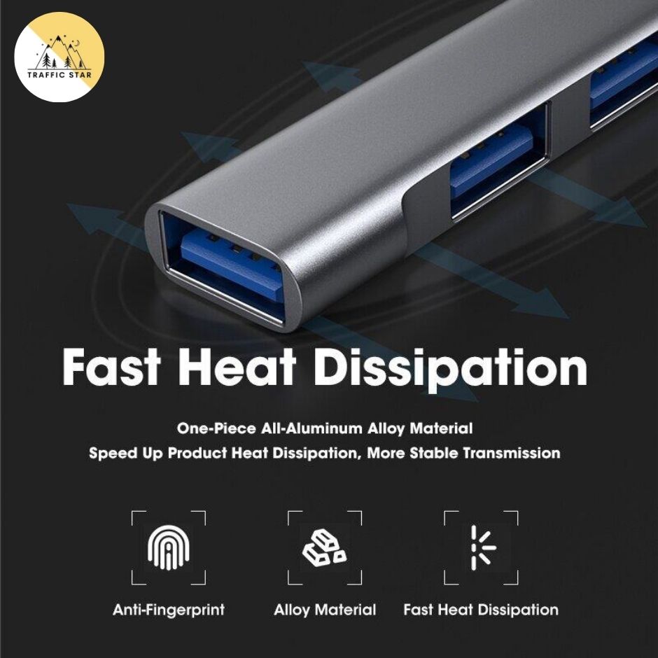 4 Port USB 2.0 Hub Type-C, USB Interface