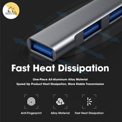 4 Port USB 2.0 Hub Type-C, USB Interface